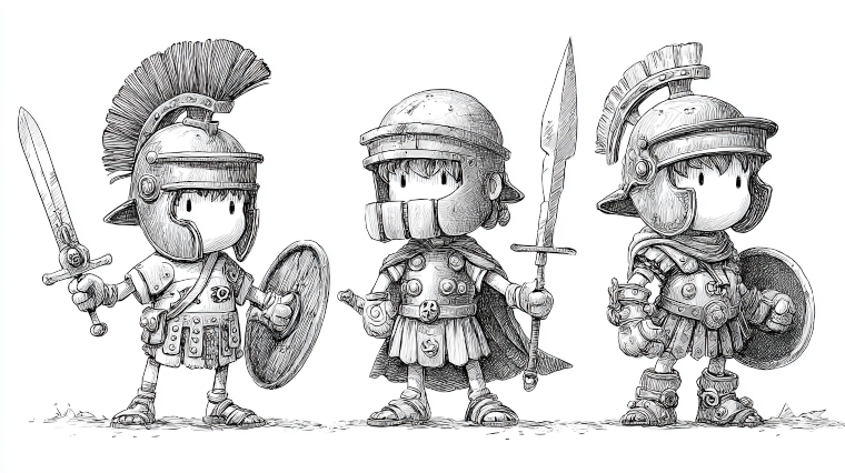 Illustration römischer Schnell-Umrechner